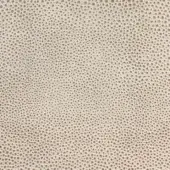 Leather rug with dense circular perforations, light beige tone, uniform texture, studio shot, emphasizing tactile quality and subtle shading variations.
